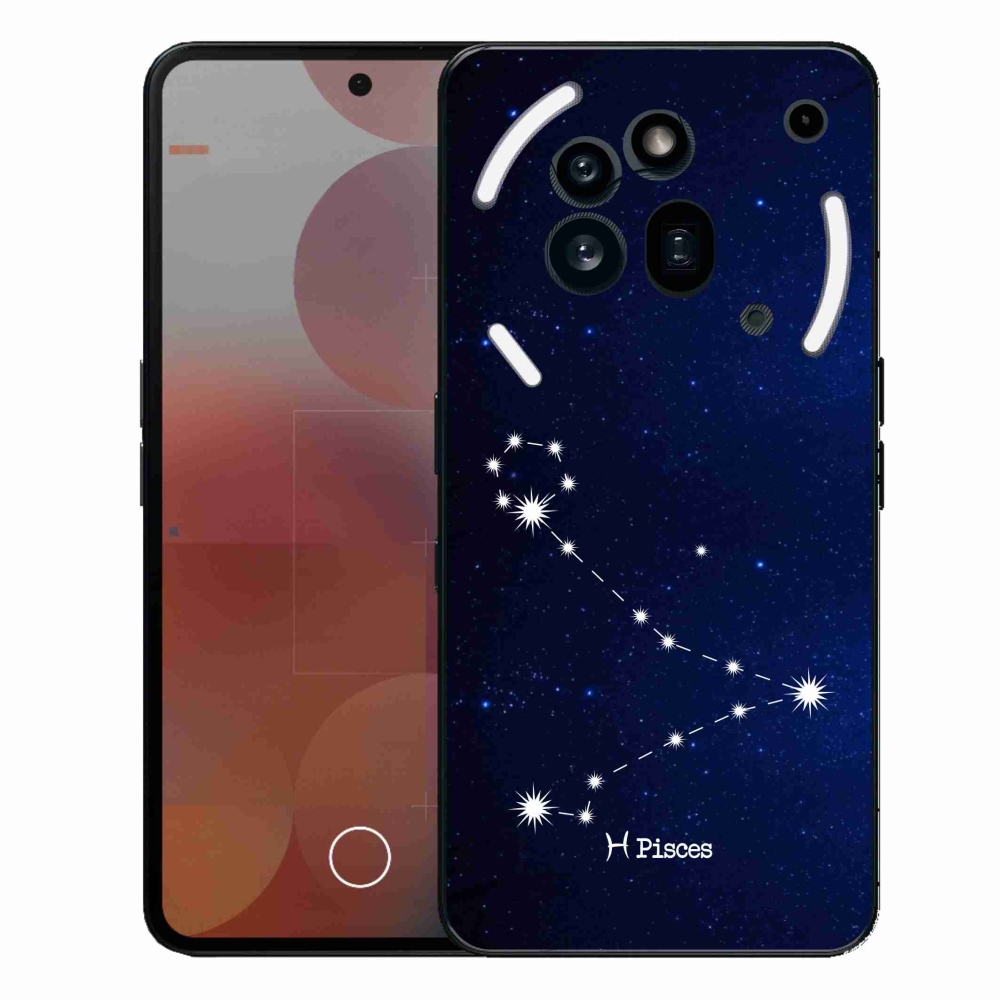 Zselés borítás mmCase a Nothing Phone (3a) Pro készülékhez - csillagkép Halak