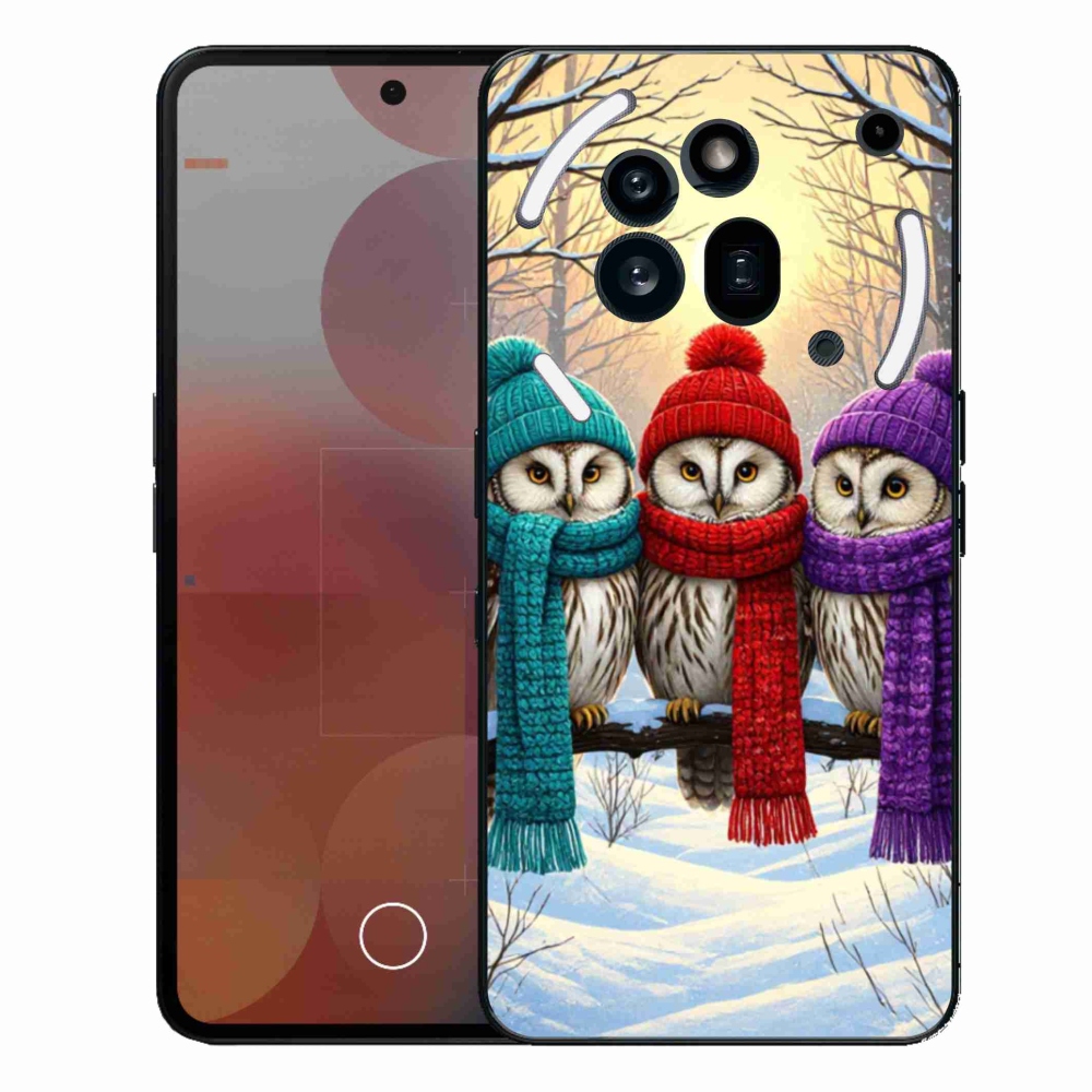 Zselés borítás mmCase a Nothing Phone (3a) Pro készülékhez - bagolybarátok
