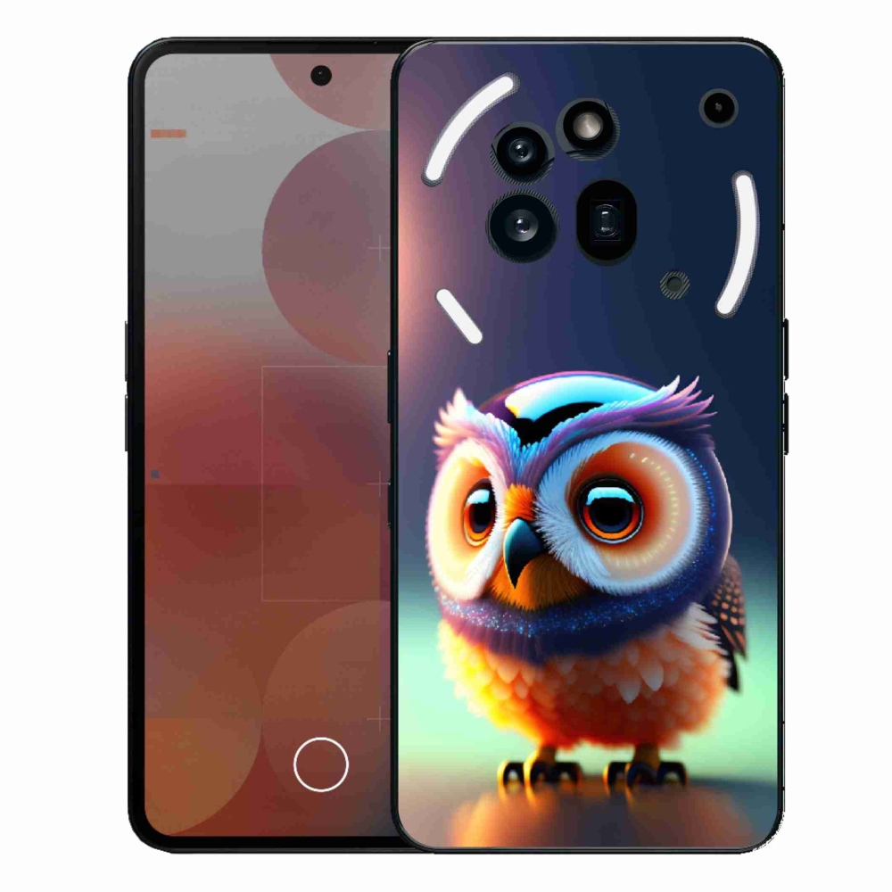 Zselés borítás mmCase a Nothing Phone (3a) Pro készülékhez - bagoly