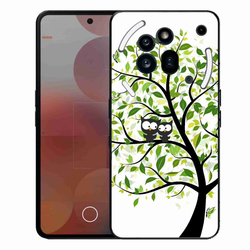 Zselés borító mmCase a Nothing Phone (3a) Pro készülékhez - baglyok a fán