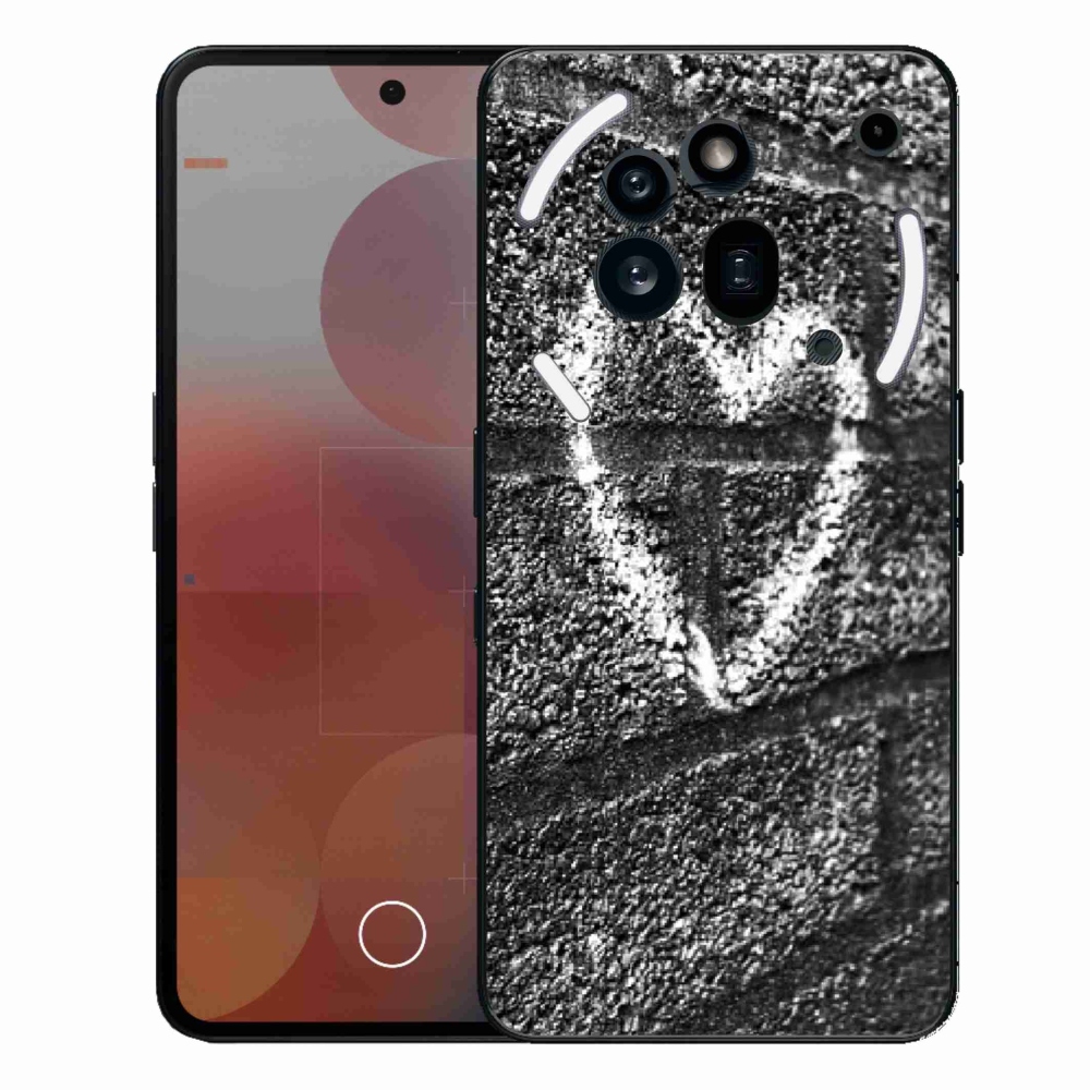 Zselés borítás mmCase a Nothing Phone (3a) Pro készülékhez - szív a falon