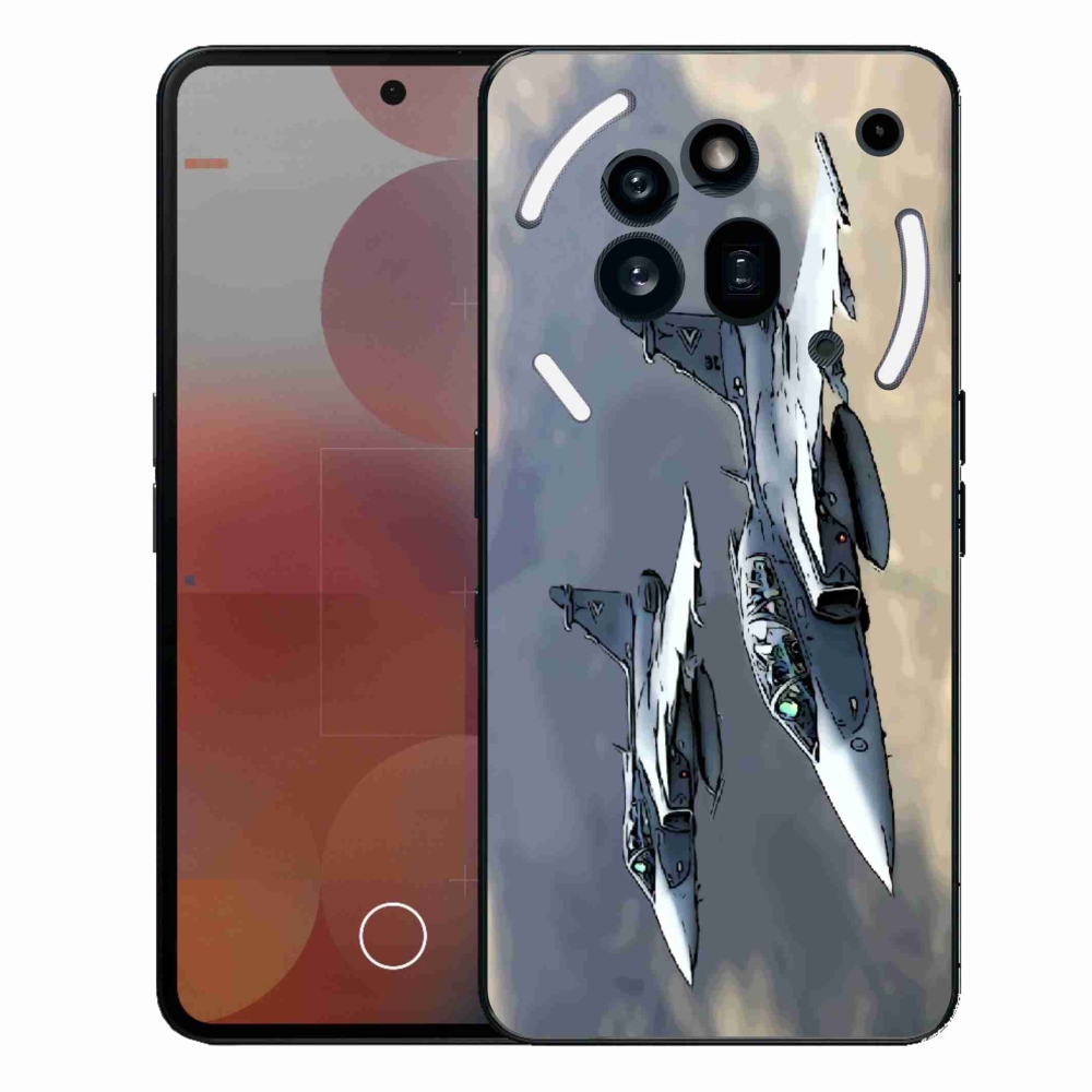 Zselés borítás mmCase a Nothing Phone (3a) Pro készülékhez - vadászgépek