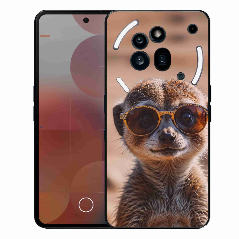 Zselés borítás mmCase a Nothing Phone (3a) Pro készülékhez - stílusos surikata