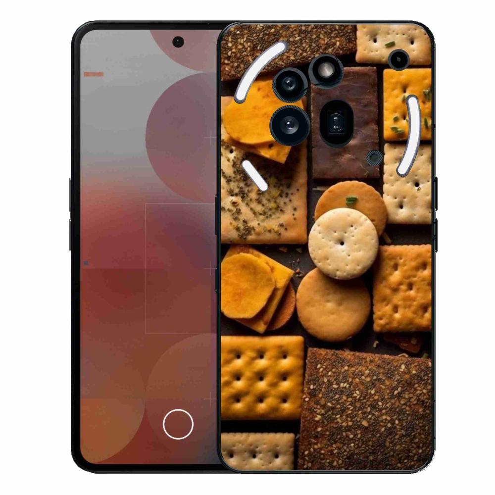 Zselés borítás mmCase a Nothing Phone (3a) Pro készülékhez - kekszek