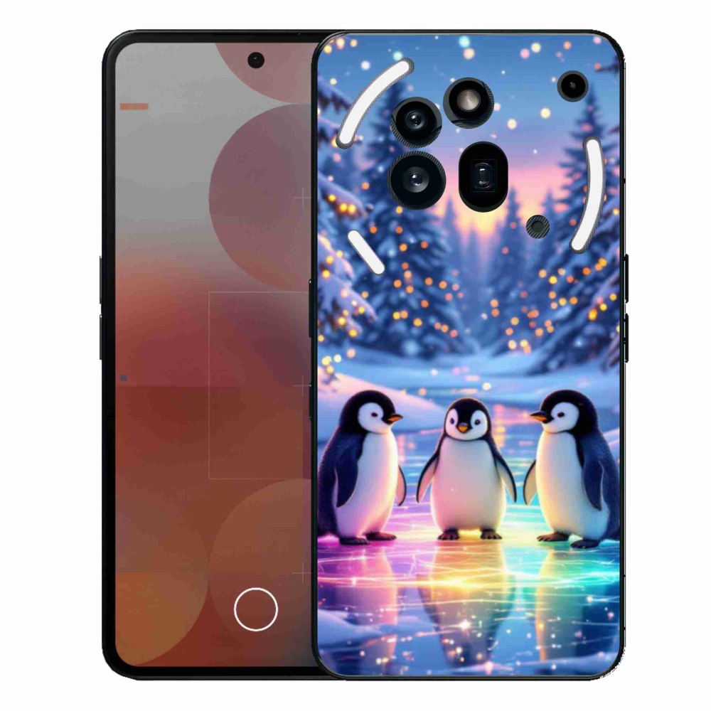 Zselés borítás mmCase a Nothing Phone (3a) Pro készülékhez - Pingvinek
