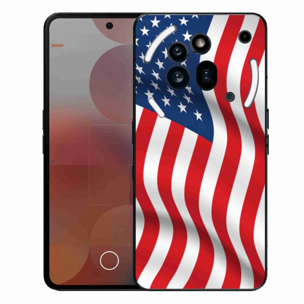 Zselés borító mmCase a Nothing Phone (3a) Pro készülékhez - amerikai zászló