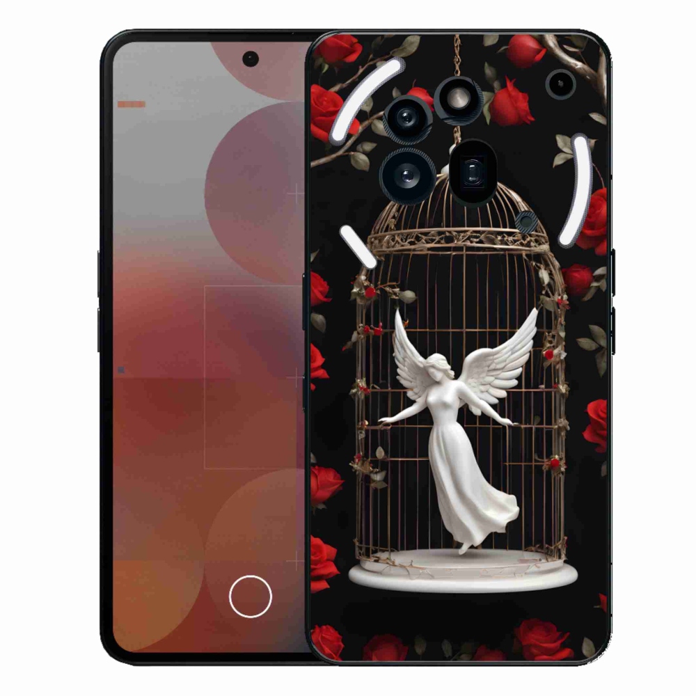 Zselés borítás mmCase a Nothing Phone (3a) Pro készülékhez - csapdába esett angyal