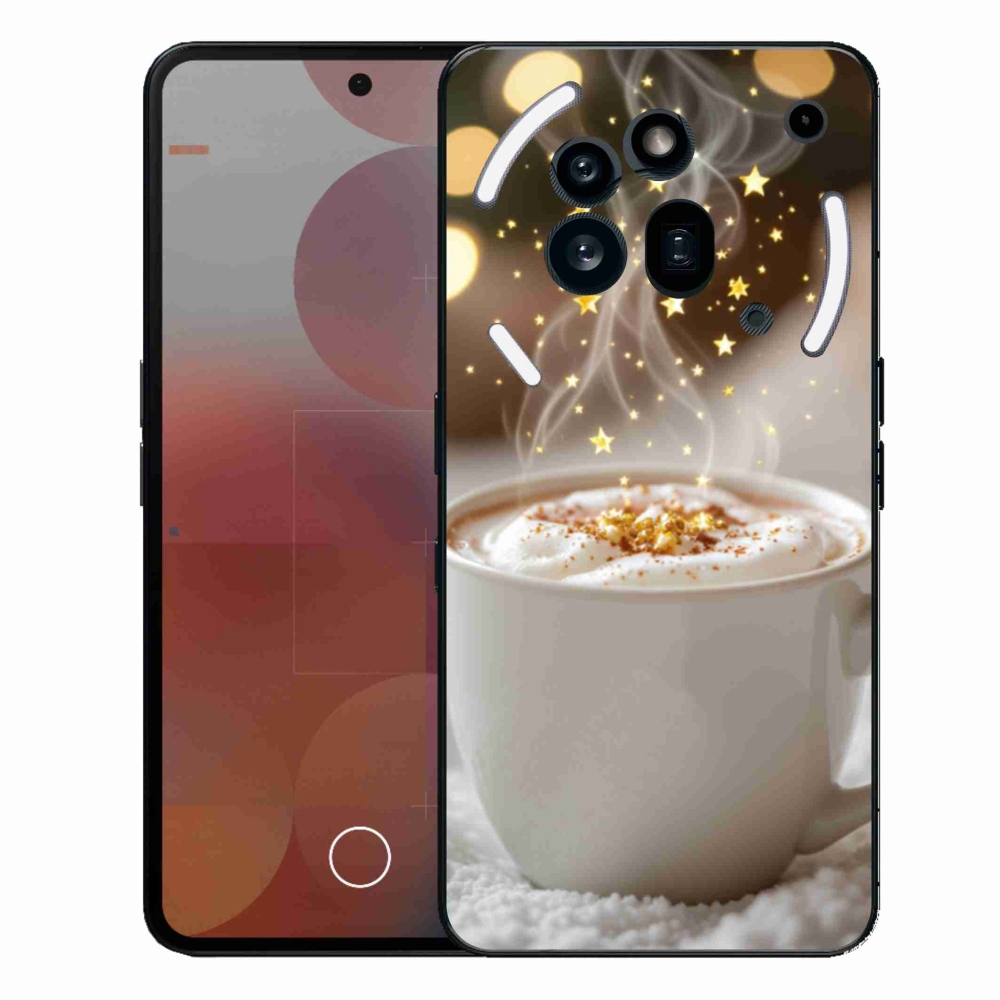 Zselés borítás mmCase a Nothing Phone (3a) Pro készülékhez - Karácsonyi forró ital