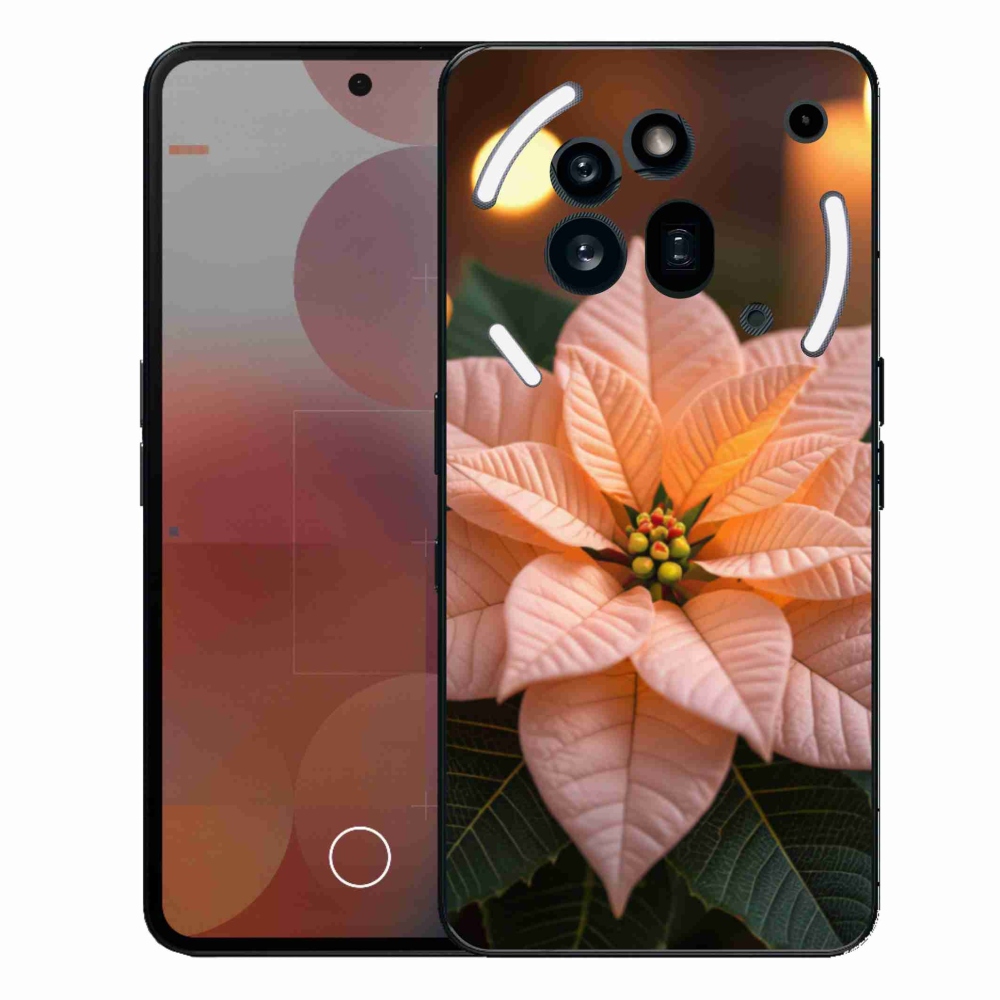 Zselés borítás mmCase a Nothing Phone (3a) Pro készülékhez - mikulásvirág