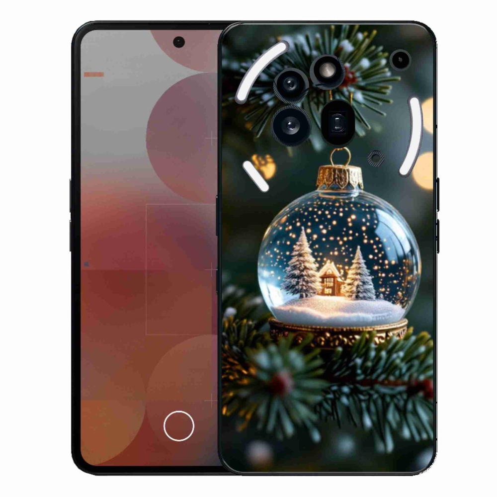 Zselés borítás mmCase a Nothing Phone (3a) Pro készülékhez - Karácsonyi gömb 2