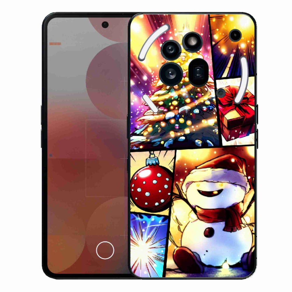 Zselés borító mmCase a Nothing Phone (3a) Pro készülékhez - Karácsonyi motívumok 1
