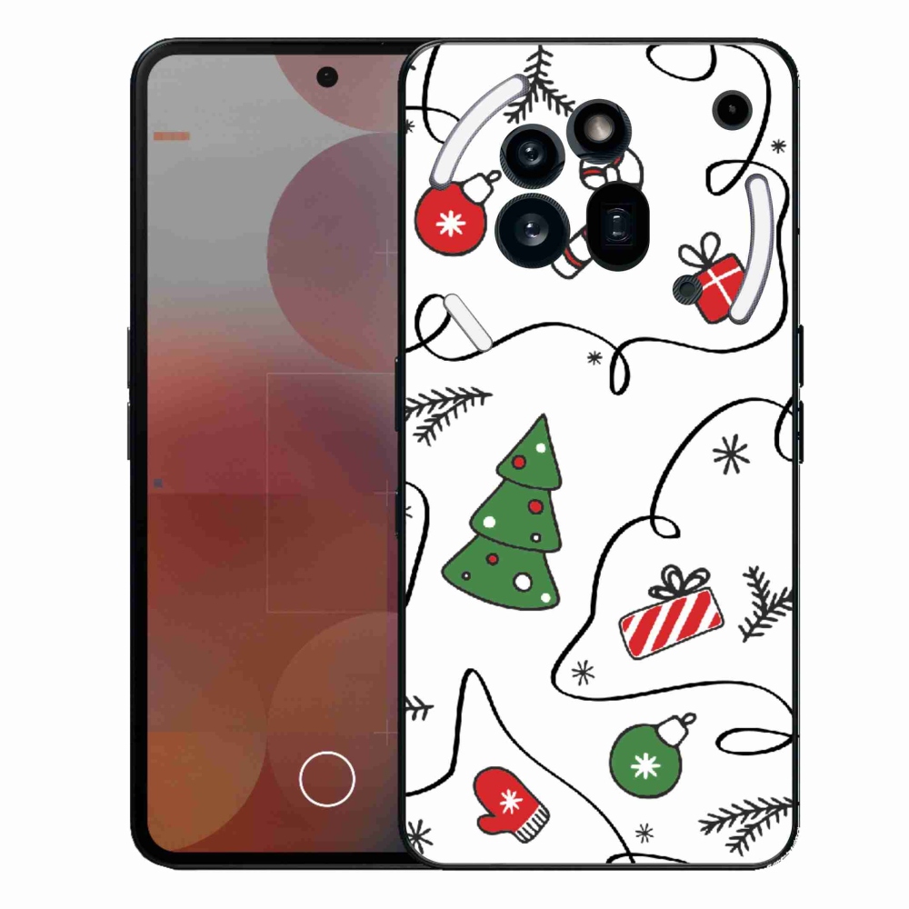 Zselés borító mmCase a Nothing Phone (3a) Pro készülékhez - karácsonyi motívumok