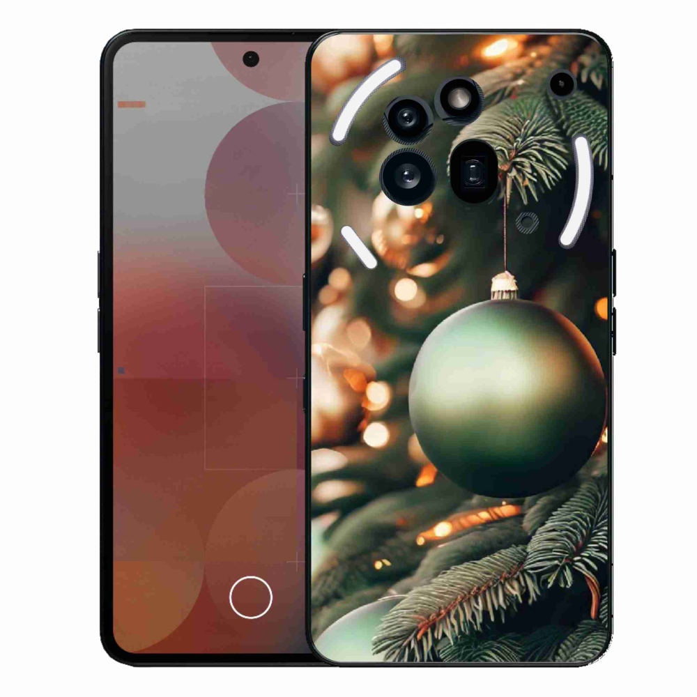 Zselés borítás mmCase a Nothing Phone (3a) Pro készülékhez - karácsonyi dekoráció 1