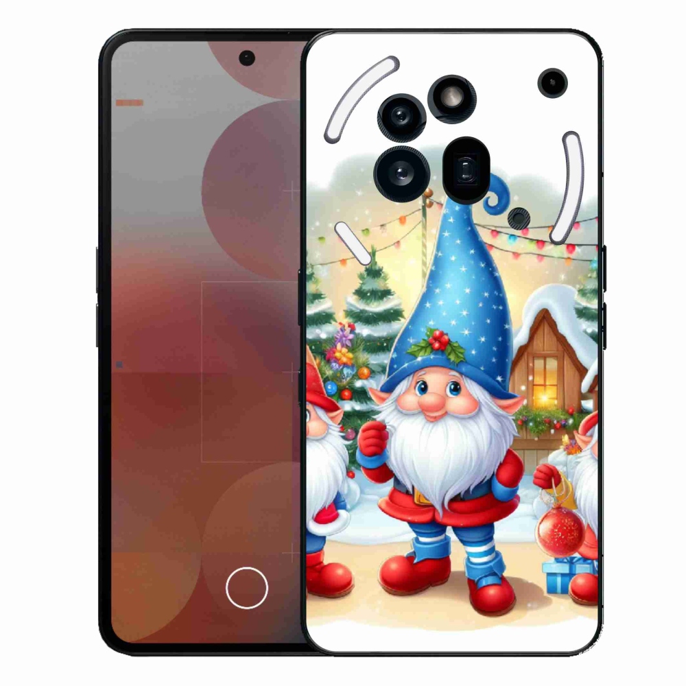 Zselés borítás mmCase a Nothing Phone (3a) Pro készülékhez - Karácsonyi manók