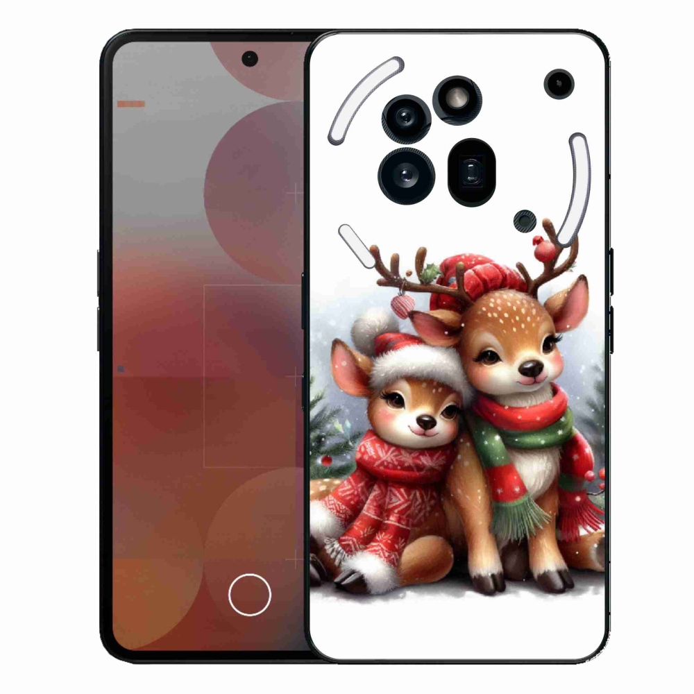 Zselés borítás mmCase a Nothing Phone (3a) Pro készülékhez - Karácsonyi rénszarvas