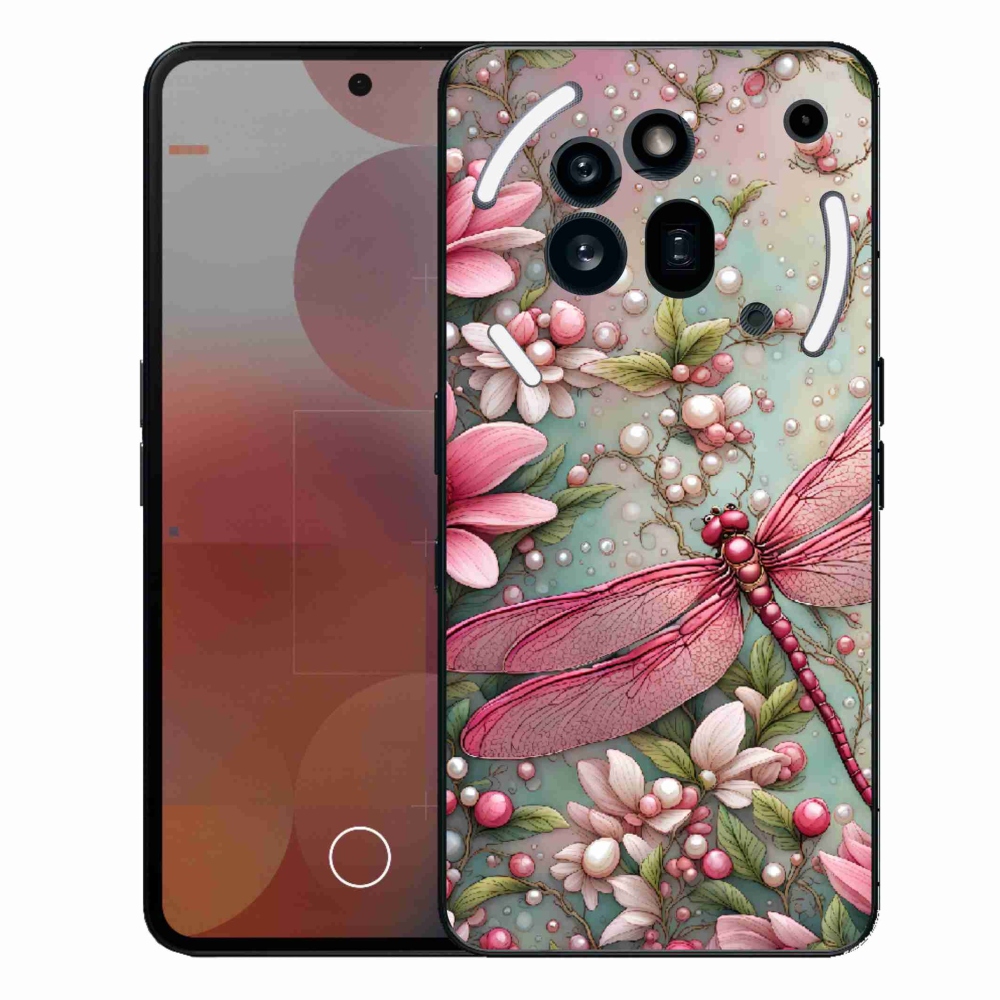 Zselés borító mmCase a Nothing Phone (3a) Pro készülékhez - szitakötő