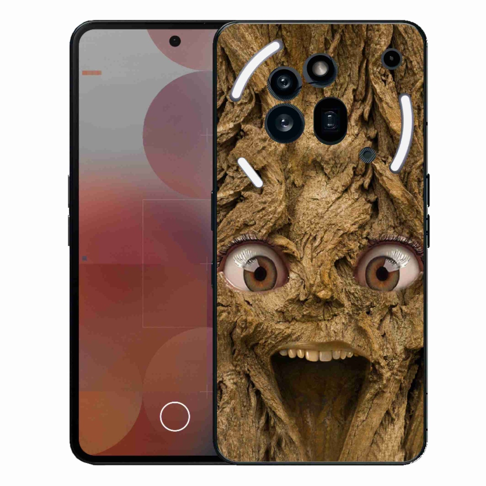Zselés borítás mmCase a Nothing Phone (3a) Pro készülékhez - boldog fa szemekkel