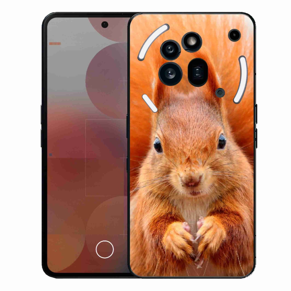 Zselés borítás mmCase a Nothing Phone (3a) Pro készülékhez - mókus