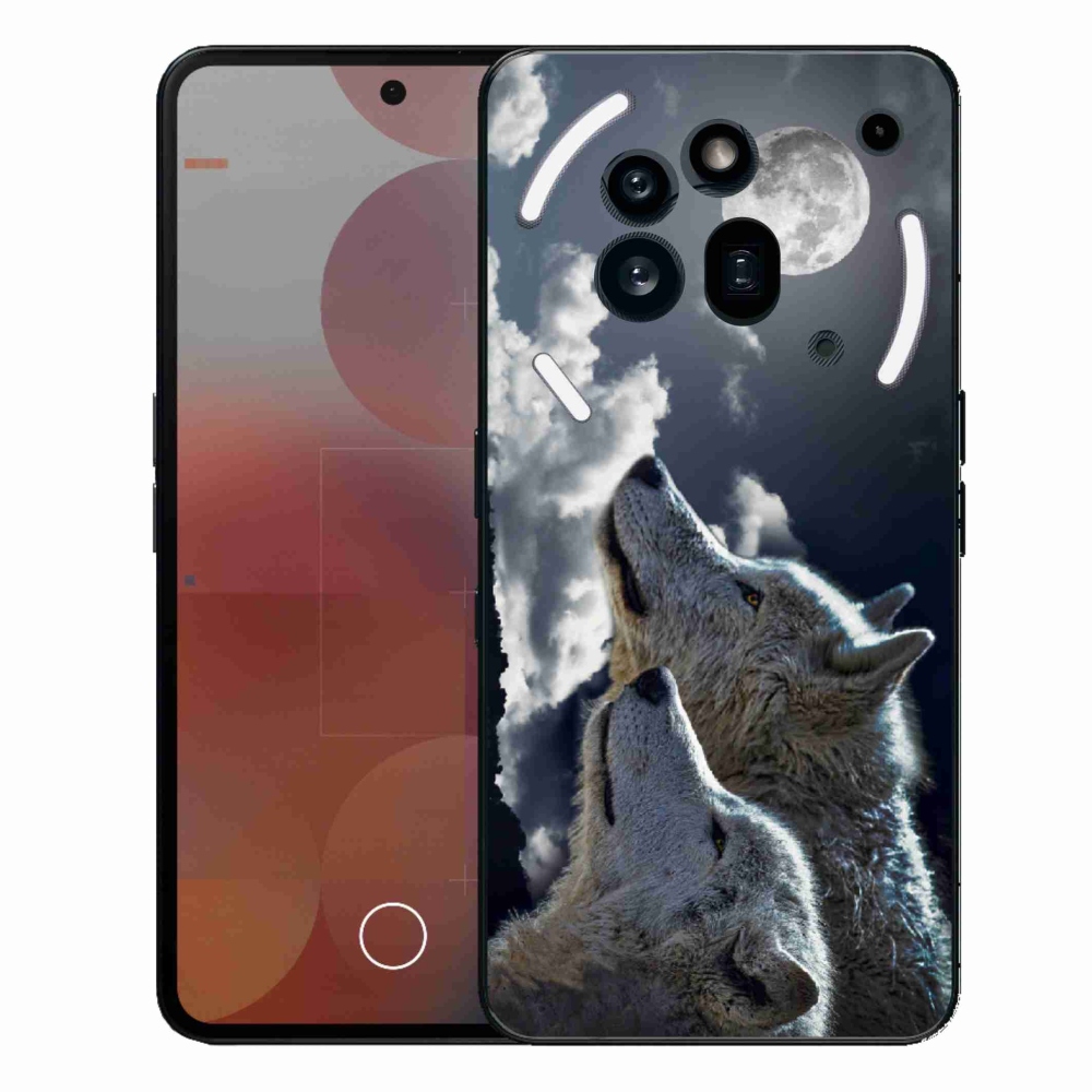 Zselés borítás mmCase a Nothing Phone (3a) Pro készülékhez - farkasok