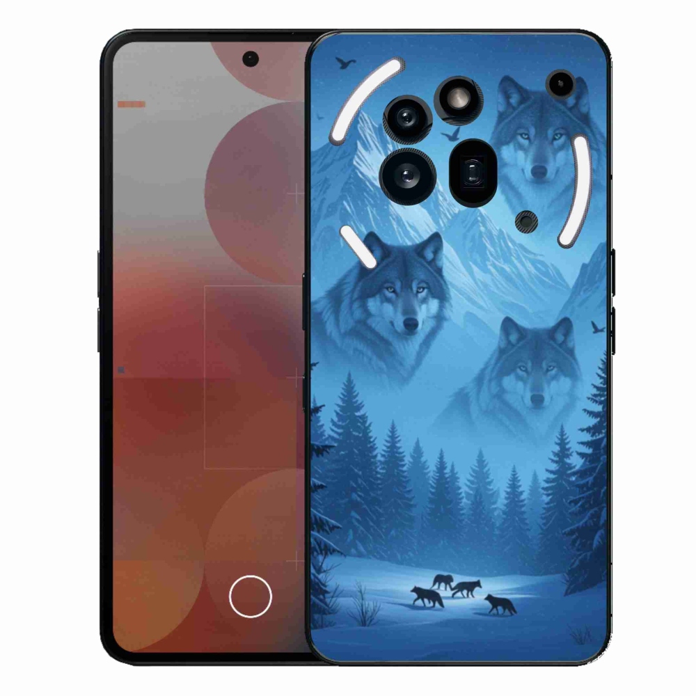 Zselés borítás mmCase a Nothing Phone (3a) Pro készülékhez - farkas csomag