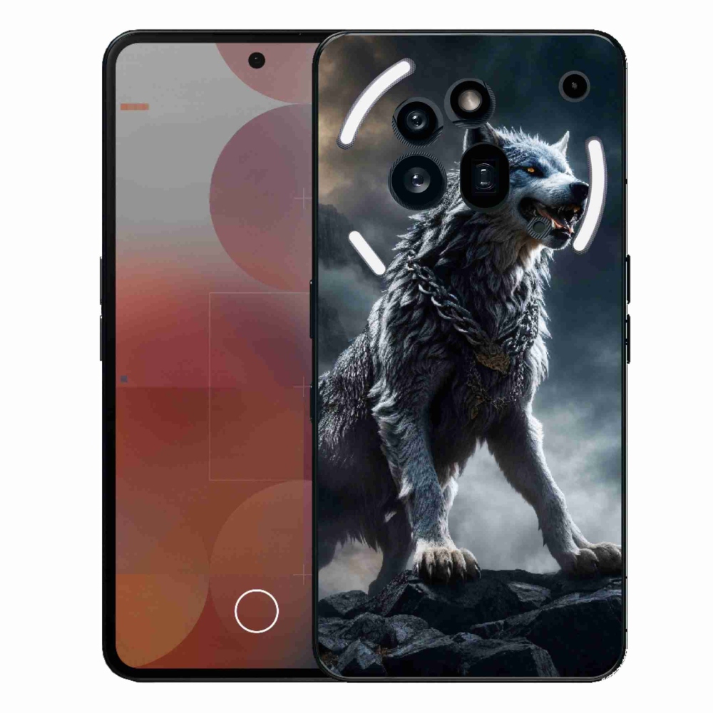 Zselés borítás mmCase a Nothing Phone (3a) Pro készülékhez - farkas 1