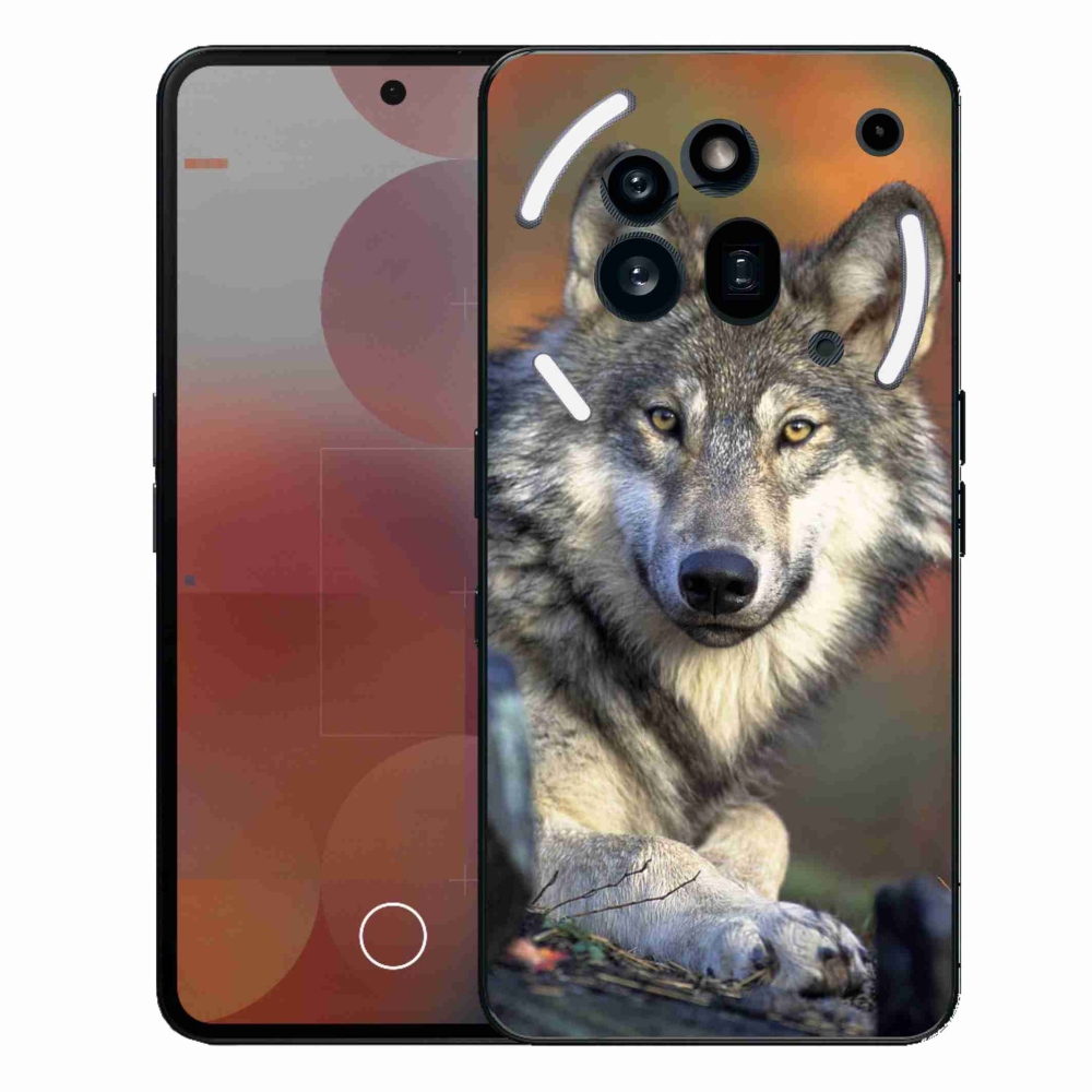 Zselés borítás mmCase a Nothing Phone (3a) Pro készülékhez - farkas