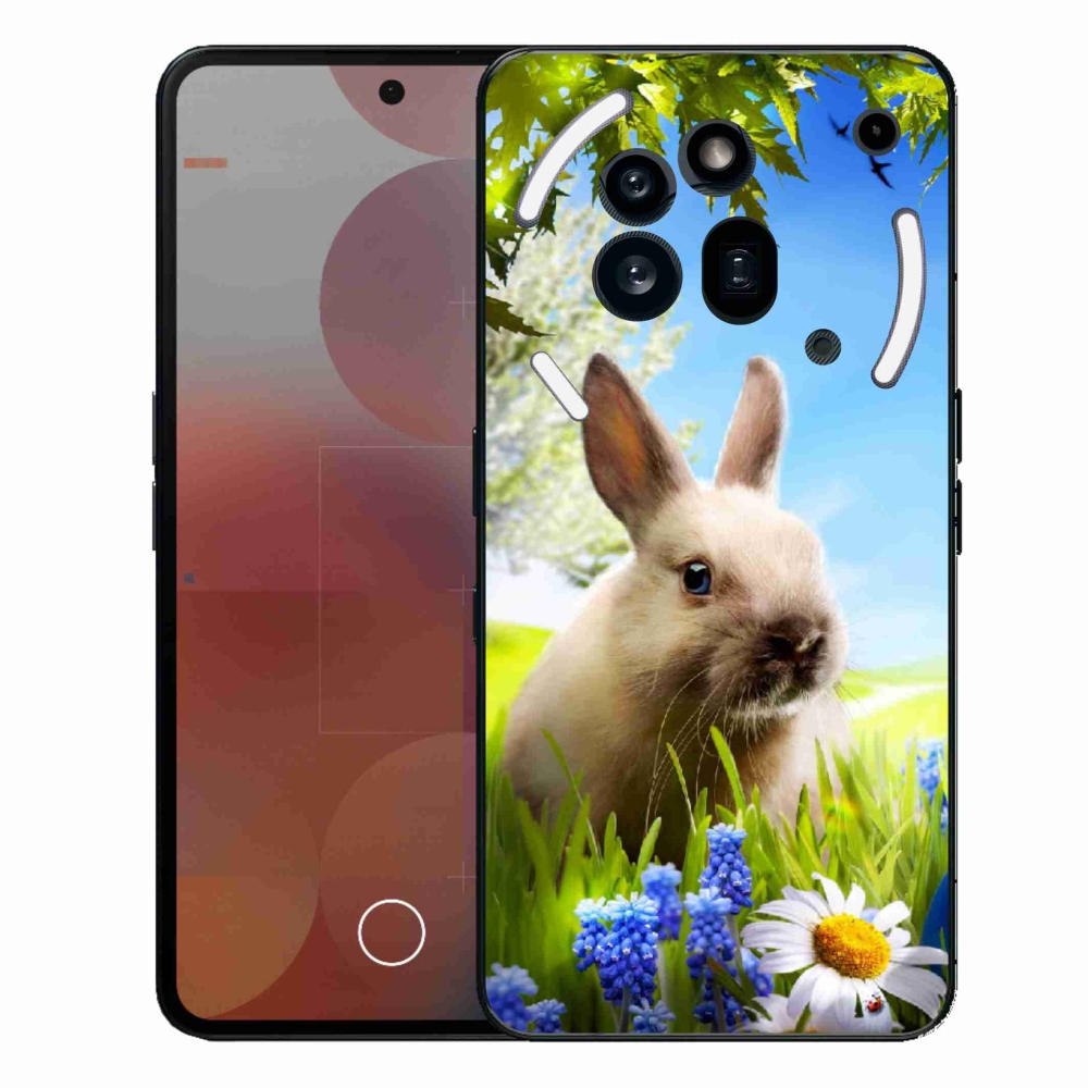 Zselés borítás mmCase a Nothing Phone (3a) Pro készülékhez - nyuszi