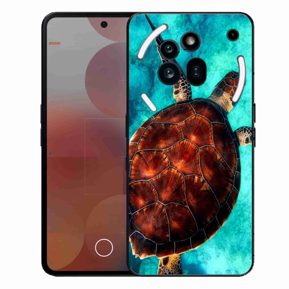 Zselés borítás mmCase a Nothing Phone (3a) Pro készülékhez - teknősbéka