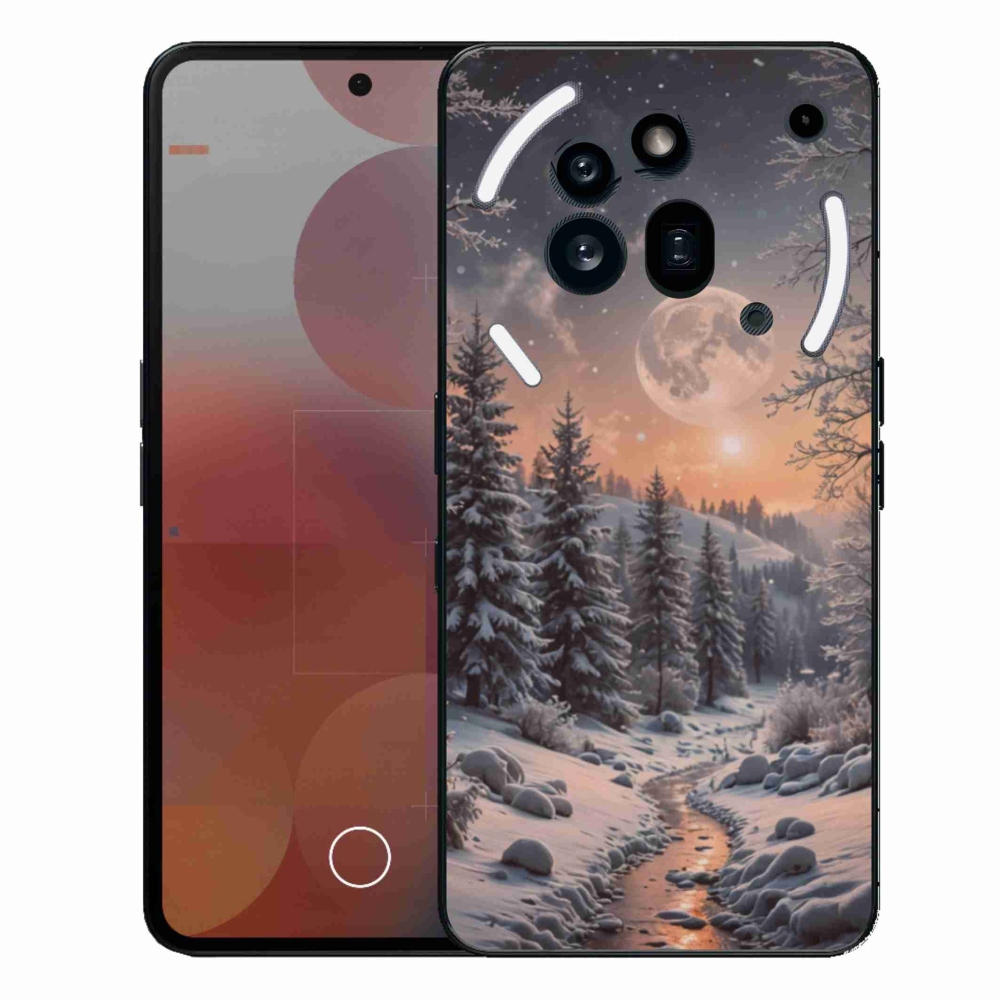 Zselés borítás mmCase a Nothing Phone (3a) Pro készülékhez - téli tájkép 2