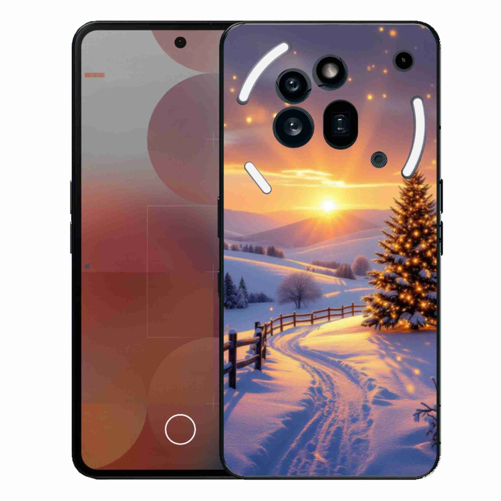 Zselés borítás mmCase a Nothing Phone (3a) Pro készülékhez - téli tájkép
