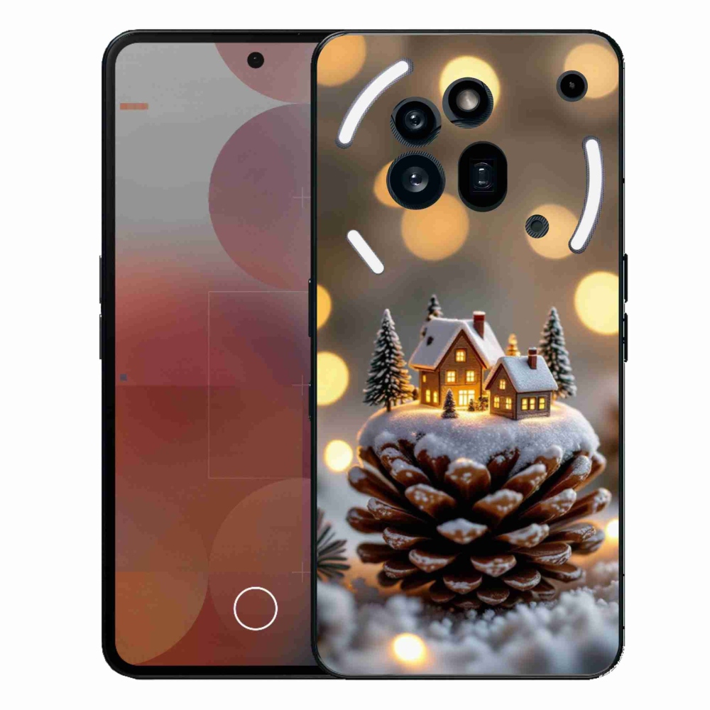 Zselés borítás mmCase a Nothing Phone (3a) Pro készülékhez - téli falu