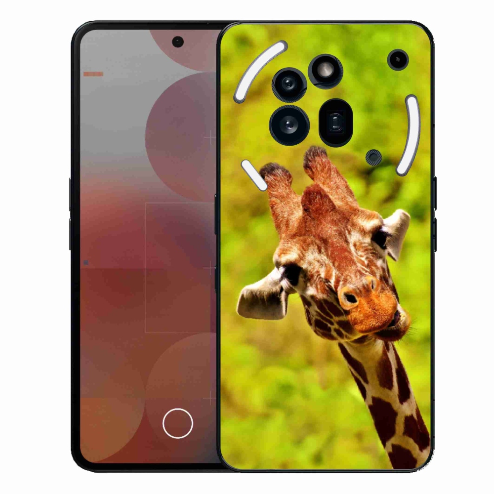 Zselés borítás mmCase a Nothing Phone (3a) Pro készülékhez - zsiráf
