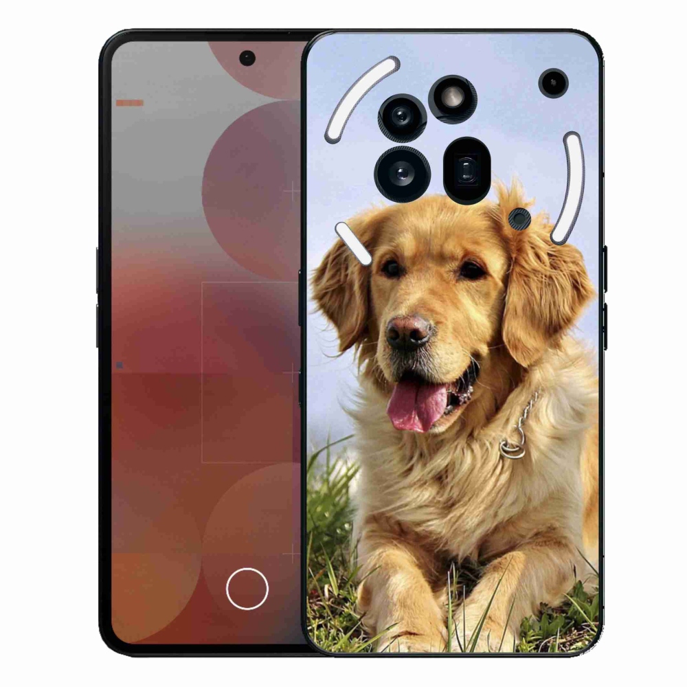 Zselés borító mmCase a Nothing Phone (3a) Pro készülékhez - golden retriever