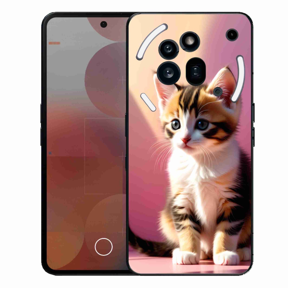 Zselés borítás mmCase a Nothing Phone (3a) Pro készülékhez - kíváncsi cica 2