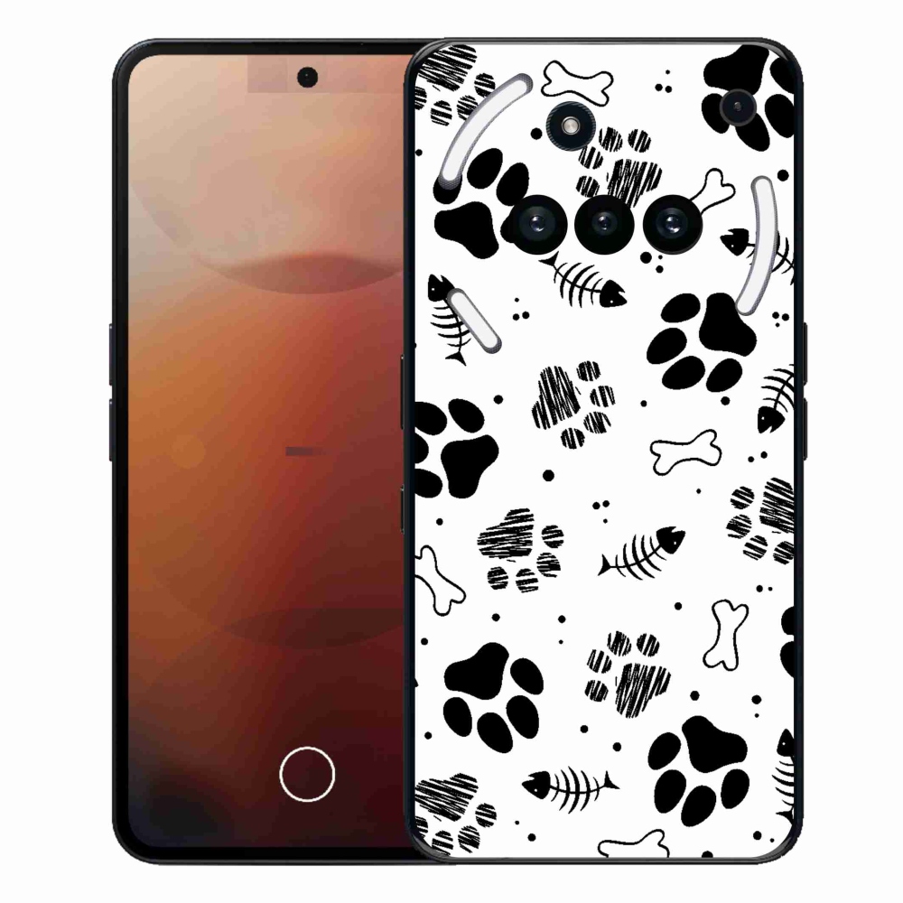 Zselés borítás mmCase for Nothing Phone (3a) - kutyamancsok 1