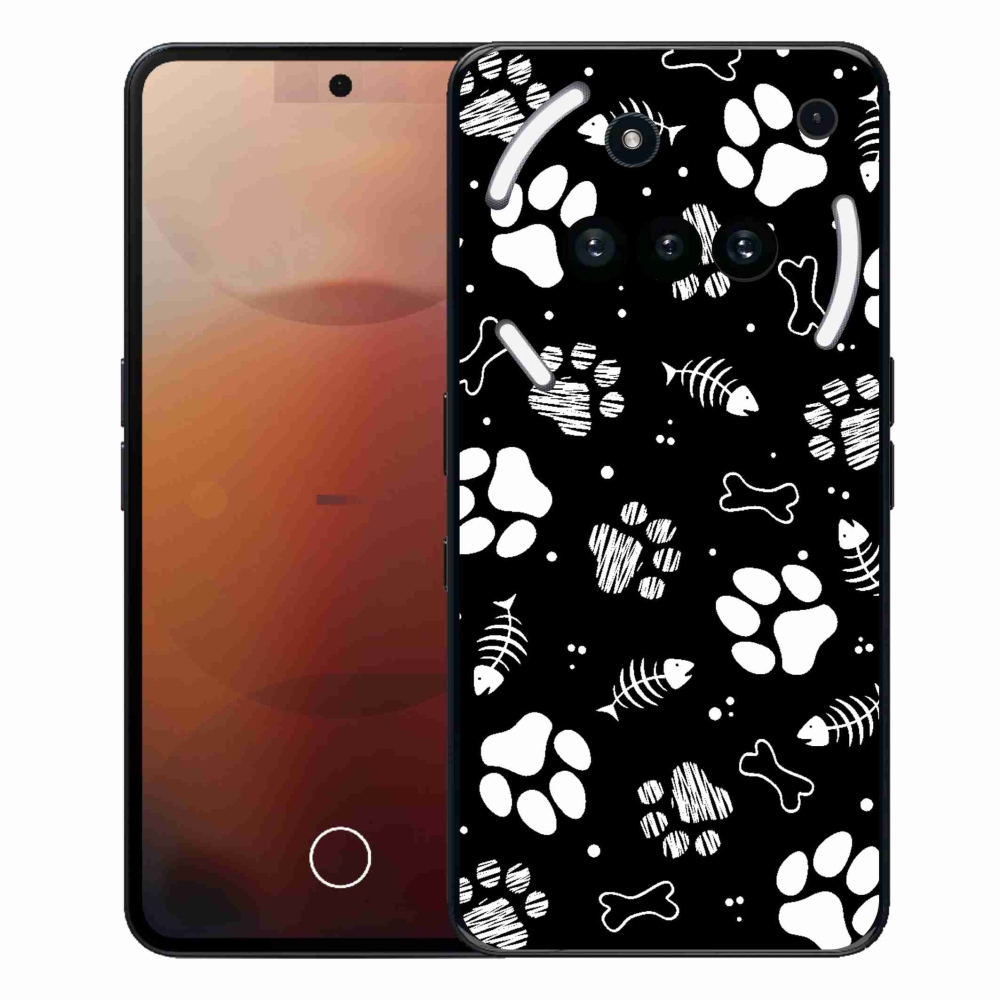 Gél borítás mmCase for Nothing Phone (3a) - kutyamancsok