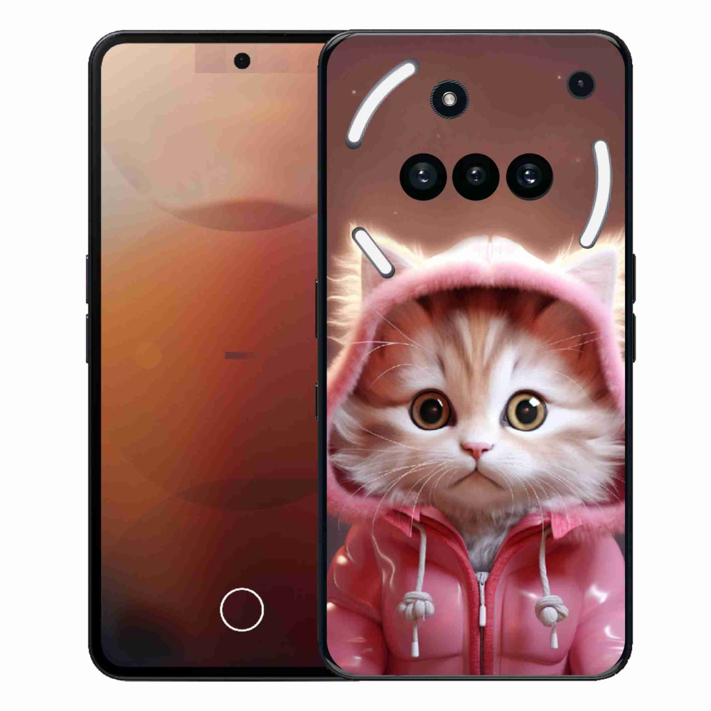 Zselés borító mmCase a Nothing Phone (3a) - aranyos cica 3