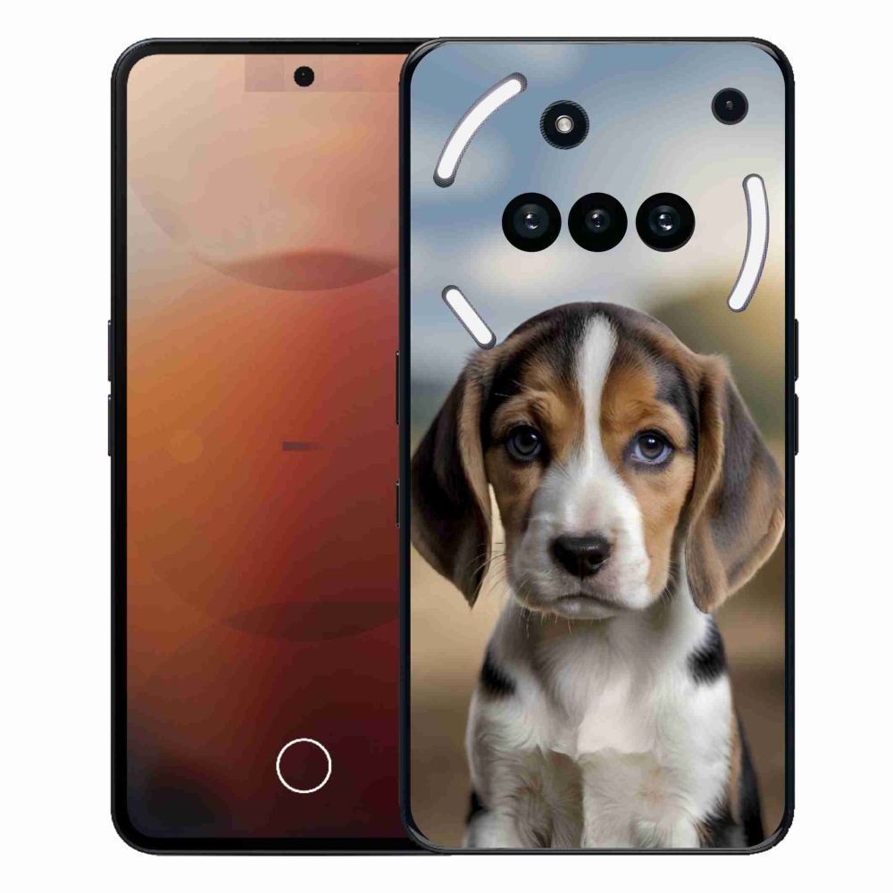 Zselés borító mmCase a Nothing Phone (3a) - aranyos beagle