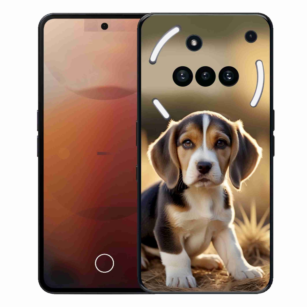 Zselés borító mmCase a Nothing Phone (3a) - aranyos beagle