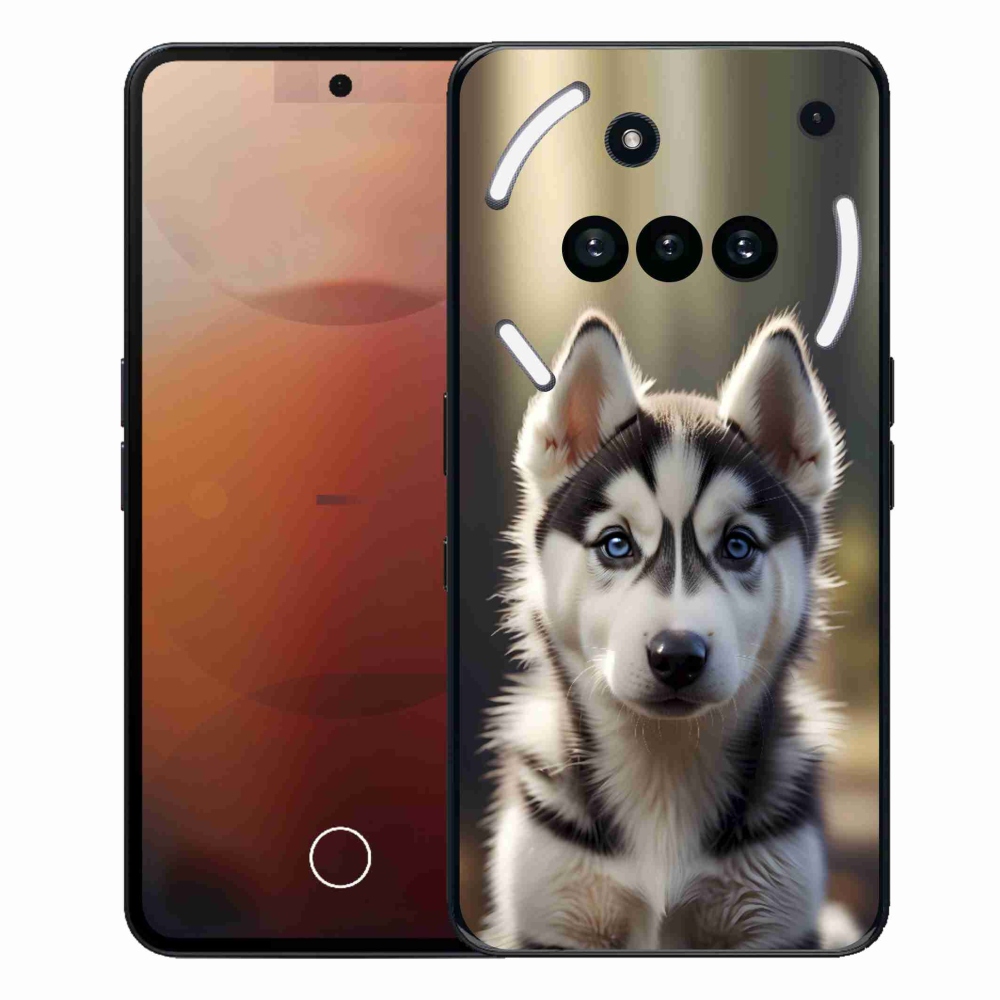 Zselés borítás mmCase a Nothing Phone (3a) - aranyos szibériai husky