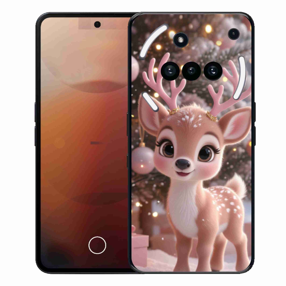 Zselés borítás mmCase a Nothing Phone-hoz (3a) - aranyos rénszarvas