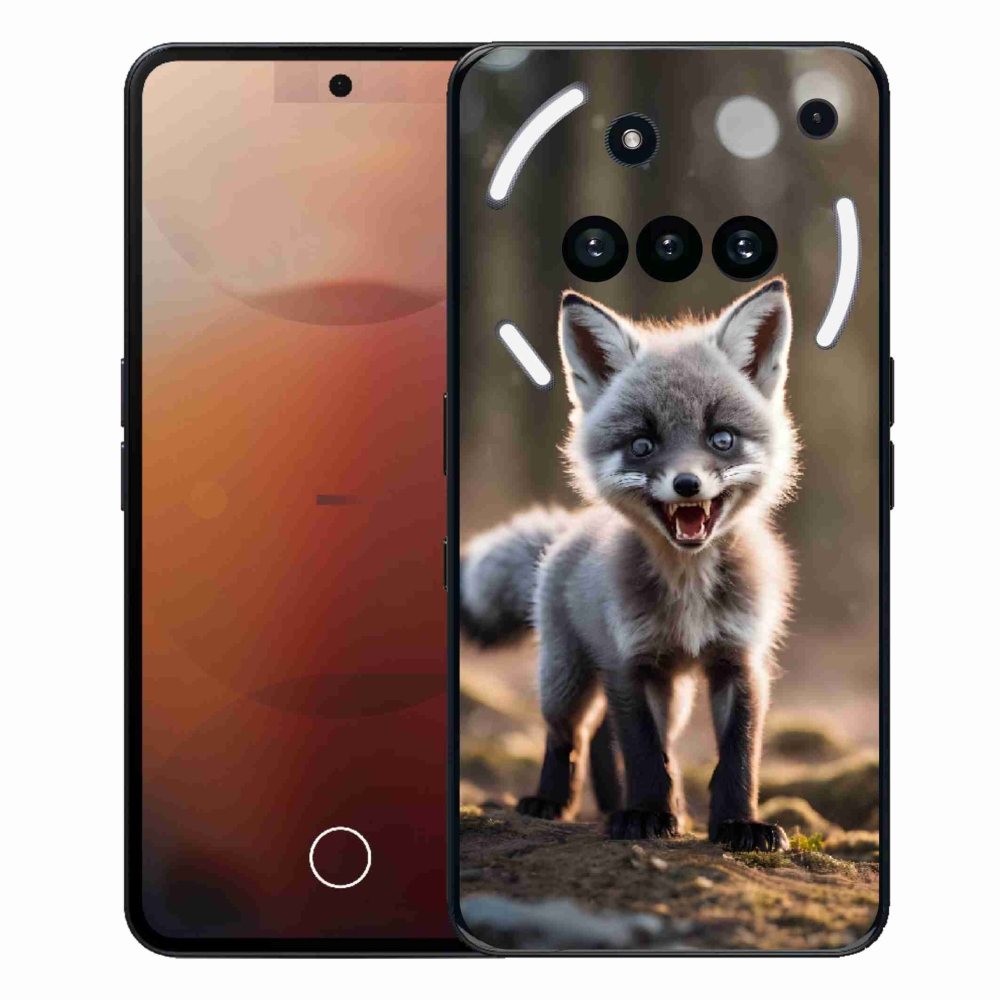 Zselés borító mmCase a Semmi telefonhoz (3a) - angry fox