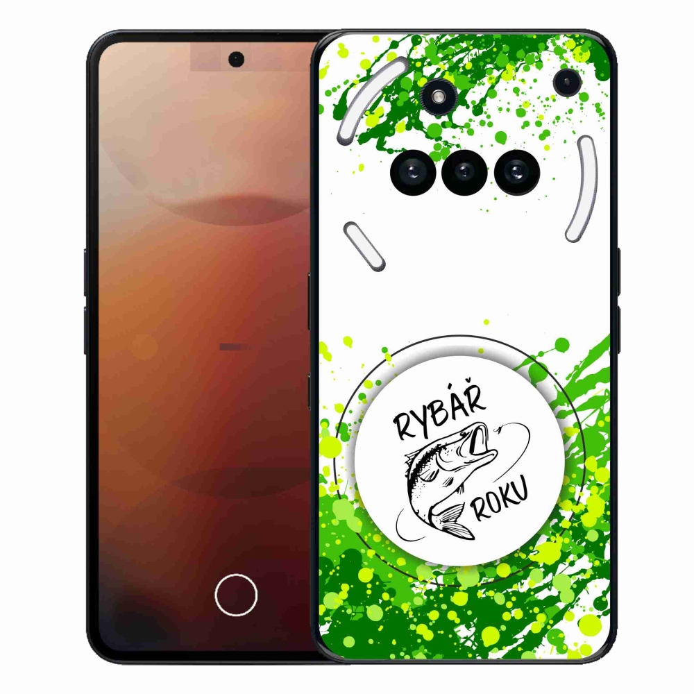 Gél borító mmCase for Nothing Phone (3a) - az év halászának fehér háttere