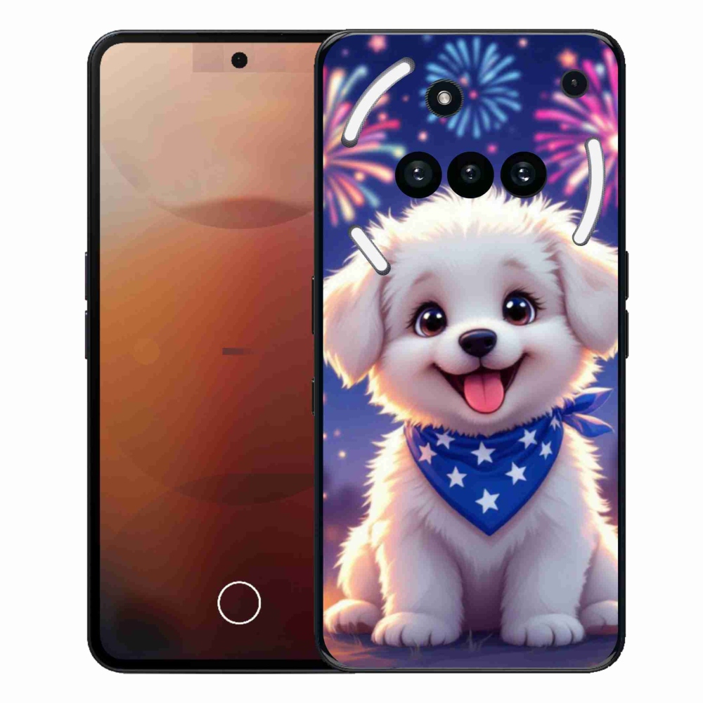 Zselés borítás mmCase a Nothing Phone (3a) - ünnepi kiskutya