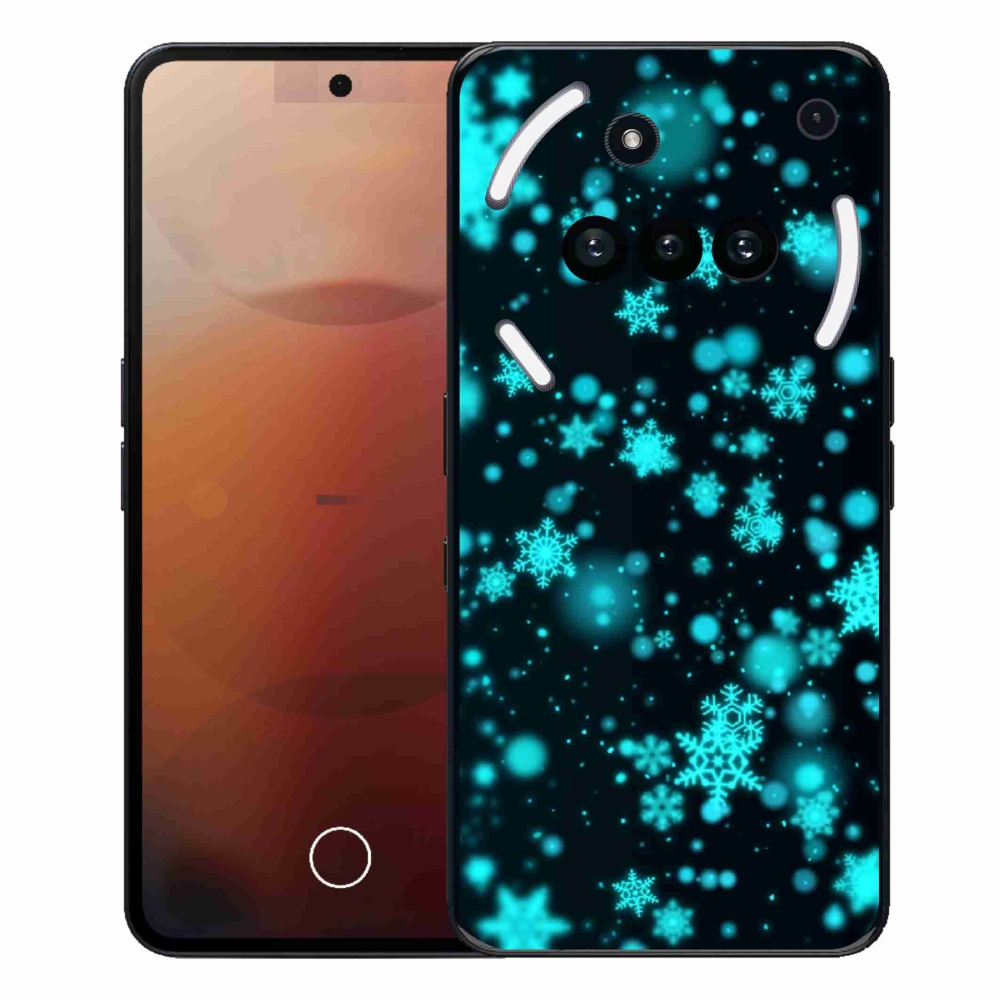 Zselés borító mmCase a Nothing telefonhoz (3a) - hópelyhek 1