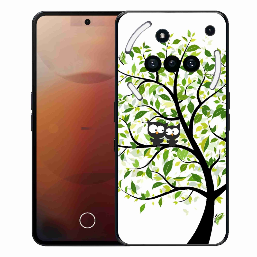 Zselés borító mmCase for Nothing Phone (3a) - baglyok a fán