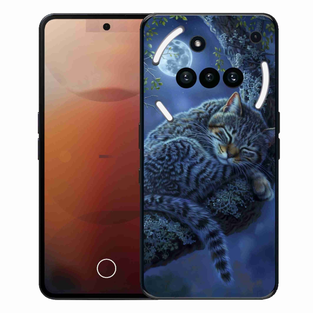 Zselés borítás mmCase a Nothing Phone-hoz (3a) - alvó macska