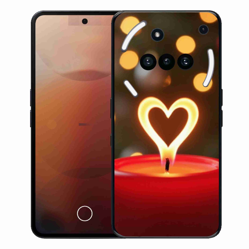 Zselés borító mmCase a Nothing Phone (3a) - lángszívhez