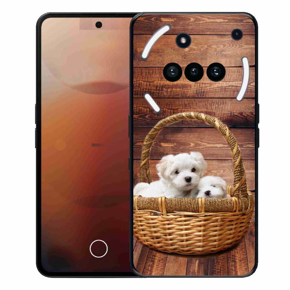 Zselés borítás mmCase for Nothing Phone (3a) - kölyökkutyák