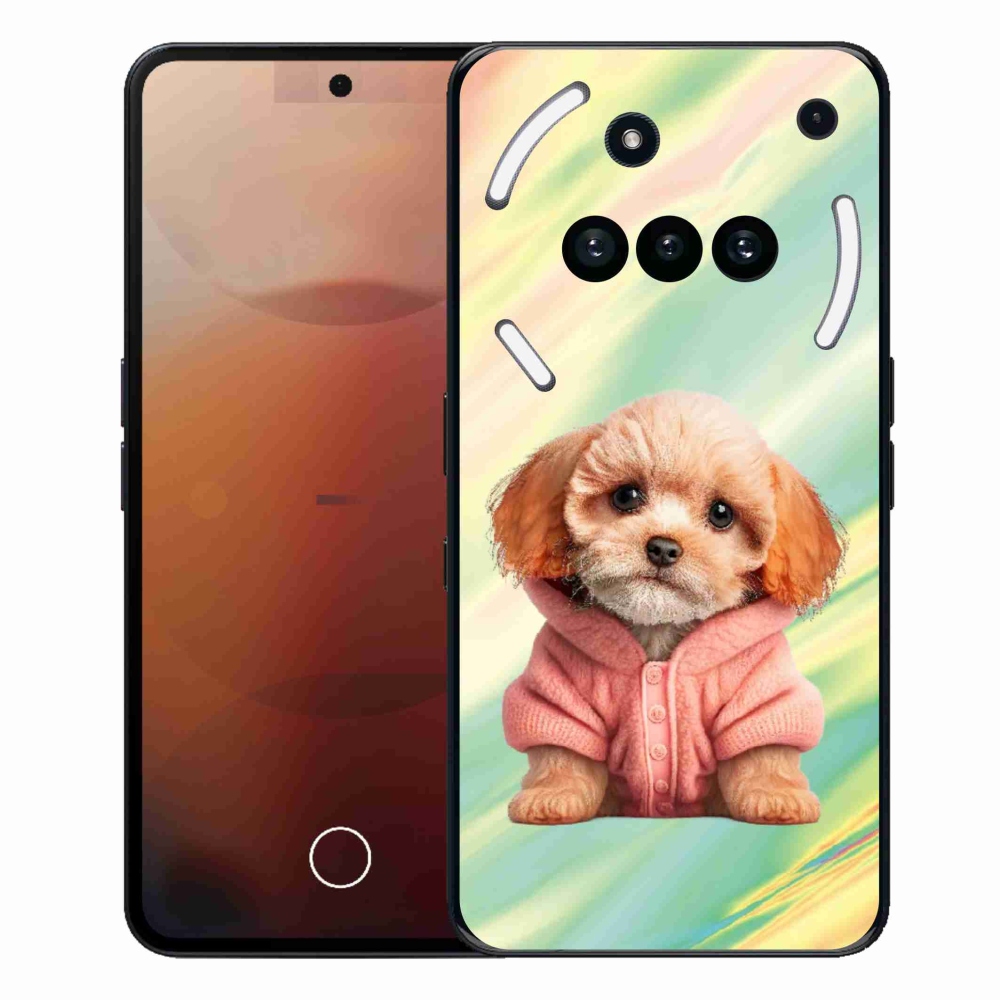 Zselés borítás mmCase a Nothing Phone (3a) számára - pulóveres kiskutya
